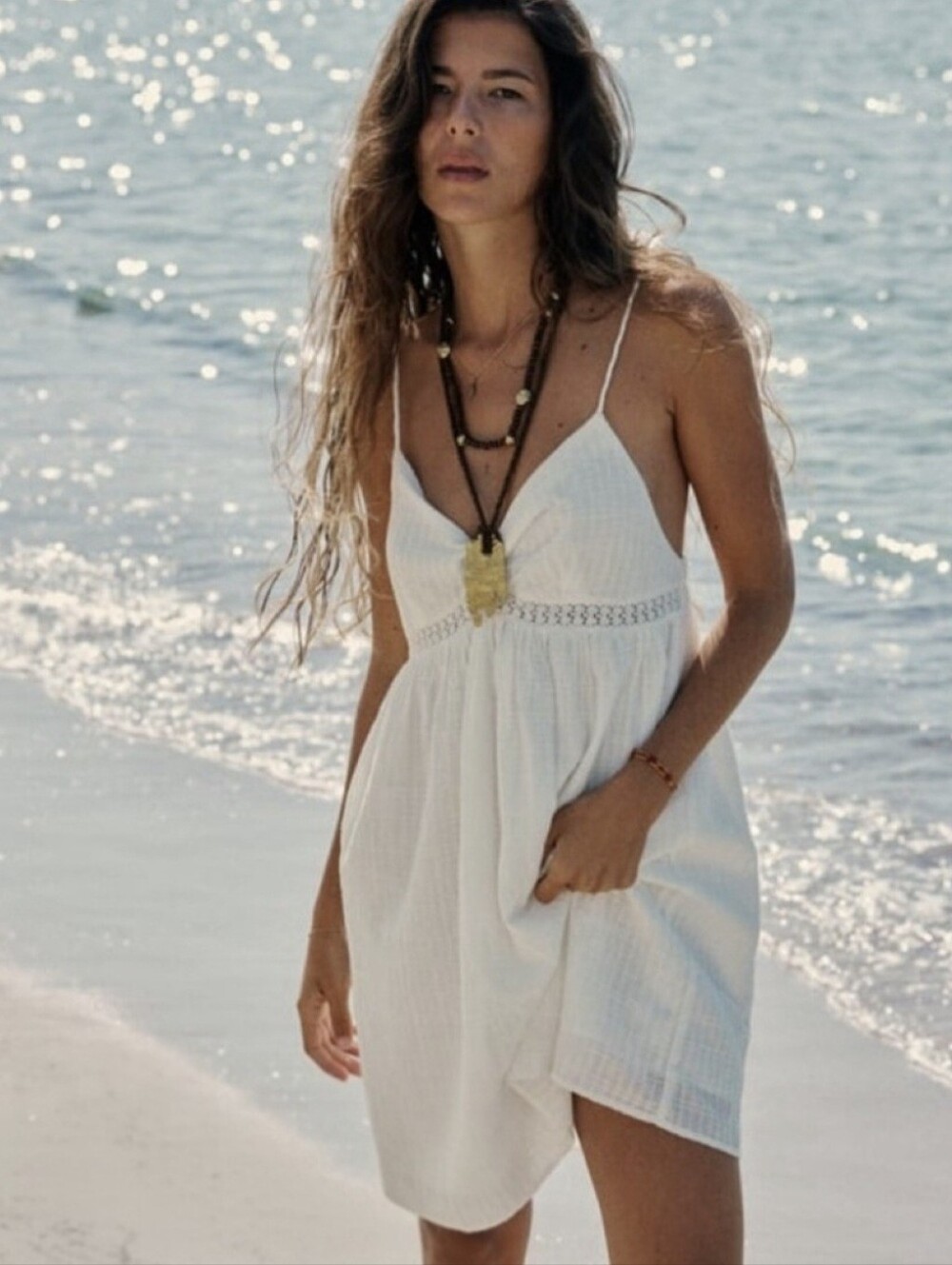 NWT Zara Lace Insert Mini Dress